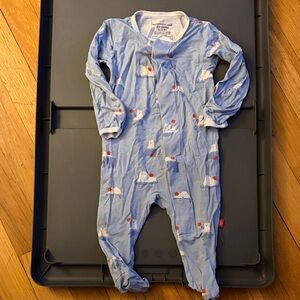 Magnetic me Blue Kids Footie with Polar Bear Design